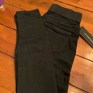 LiverPool Jet black denim legging size 0/25